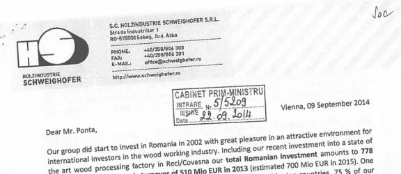 A patra putere în stat: HOLZINDUSTRIE SCHWEIGHOFER